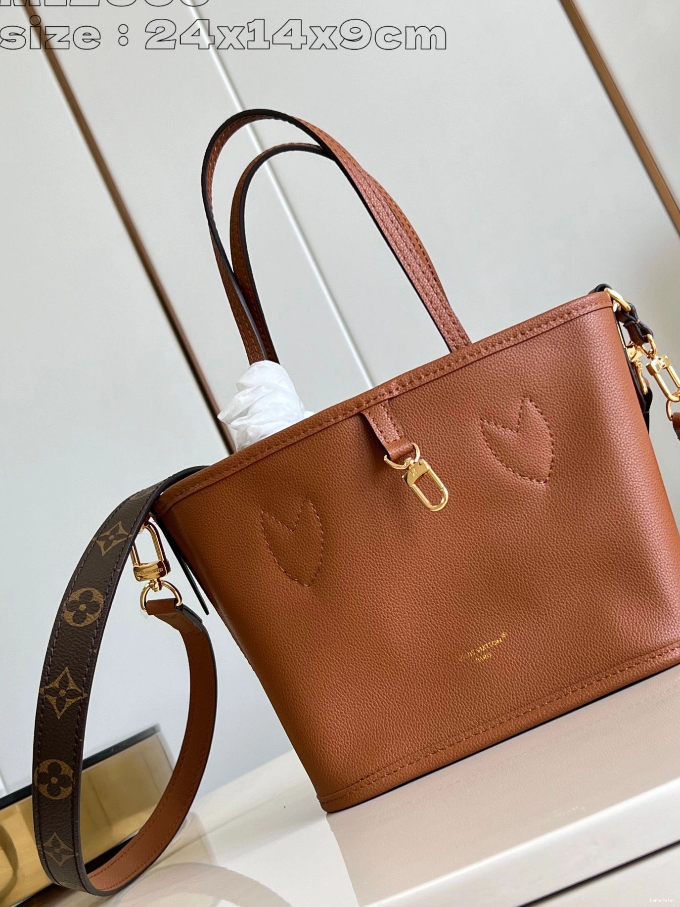 Out Inside LOUIS Bandoulière VUITTON BB Neverfull 0804